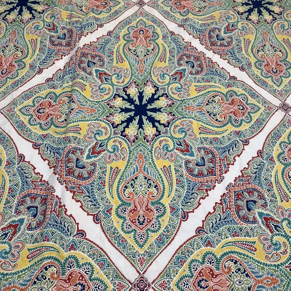 Pottery Barn Caesarea Israel Full/ Queen MultiColor Duvet Cover Set 2 Shams Boho